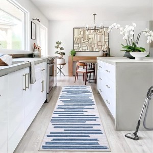 Berber Stripe Rug – Washable, Low Pile, Non-Slip, Foldable Area Rug for Living Room, Bedroom, Dining Room, Office, Soft & Modern - 1 of 4