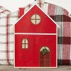 Transpac Wood 10.83 in. Red Christmas Advent Calendar House Decor - image 4 of 4