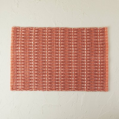 20"x32" Handwoven Geo Bath Rug Rose - Opalhouse™ designed with Jungalow™