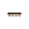 Meridian Furniture,Pavilion Black Boucle Fabric Bench - 2 of 4