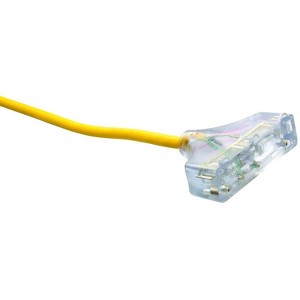 Southwire Outdoor 100 ft. L Yellow Tri-Source Extension Cord 12/3 SJEOOW - 1 of 1
