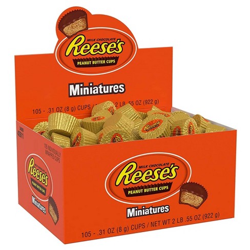 Reese's Miniature Cups, Milk Chocolate & Peanut Butter, Party Pack - 35.6 oz