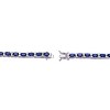 Guili Sterling Silver Tennis Bracelet with Vibrant CZ in Green, Blue, Red, or Pink—Elegant, Sophisticated, and Timelessly Glamorous. - 2 of 3