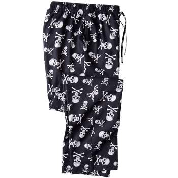 Kingsize Men's Big & Tall Flannel Plaid Pajama Pants - Tall - M, Black  White Buffalo Check Pajama Bottoms : Target