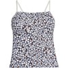 Lands' End Women's Chlorine Resistant Reversible Scoop Neck Tie Back Tankini Swimsuit Top - 4 of 4