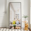 71 x 31.5 Inches Solid Wood Frame Full-Length Floor Mirror Wall-Mounted Full-Body Mirror - 3 of 4