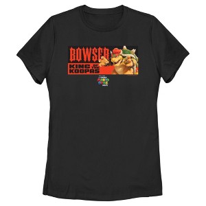 Women's The Super Mario Bros. Movie Bowser King of the Koopas Portrait T-Shirt - 1 of 4