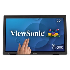 Manufacturer Refurbished - ViewSonic 1080p 10-Point Multi IR Touch Monitor  TD2223 22", HDMI, VGA, and DVI (CR) - 1 of 4