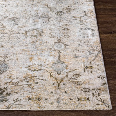 Claydon Taupe and Beige Synthetic Runner Rug 2'7" x 7'3"