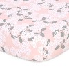 The Peanutshell Cottage Floral Organic Cotton Jersey 4 Pack Fitted Crib Sheets - 2 of 4