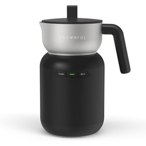 CROWNFUL Milk Frother and Steamer (White) - 1 of 4