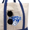 Saint Louis University SLU Billikens Primary Logo Canvas Tote Bag With External Pocket, Reusable Shoulder Bag for Shopping, School, Beach - 2 of 4