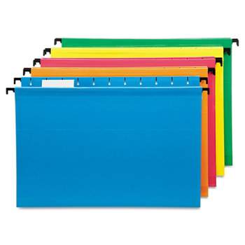 Pendaflex Poly Laminate Hanging Folders 1/5 Tab Legal Assorted 20/Box 615315ASST