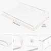 Unique Bargains Acrylic Waterproof Bathroom Floating Shelf 11.8 x 7.9 x 2 Inch Clear - 2 of 4