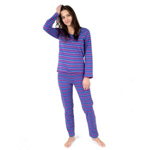 Leveret Women’s 2-Piece Cotton Pajama Set – Loose Fit - 1 of 3