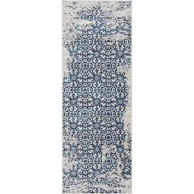 Hauteloom Runner Area Rug   Navy