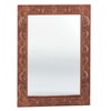 The Lakeside Collection Carved Wooden Decor Accents - Walnut Wall Mirror - image 2 of 4