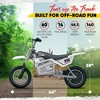 Razor MX400 Dirt Rocket Kids Ride On 24V Electric Toy Motocross Motorcycle Dirt Bike, Speed 14 MPH, for Kids Ages 13+ or 140 Pounds Max Weight - 3 of 4
