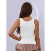 Allegra K Women's Ribbed Round Neck Sleeveless Workout Basic Slim-Fit Tank Tops - 2 of 4