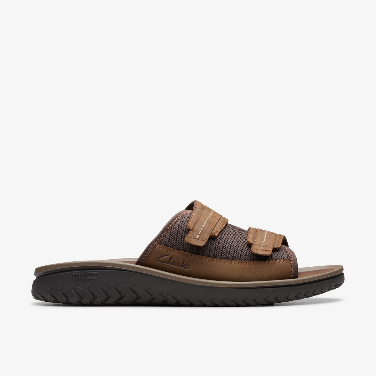 Clarks Mens Wesley Easy Beeswax Sandals