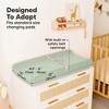 KeaBabies 2pk Soothe Changing Pad Covers for Girl, Boy, Organic Soft Cotton Contoured Diaper Changing Table Pad Covers - 4 of 4