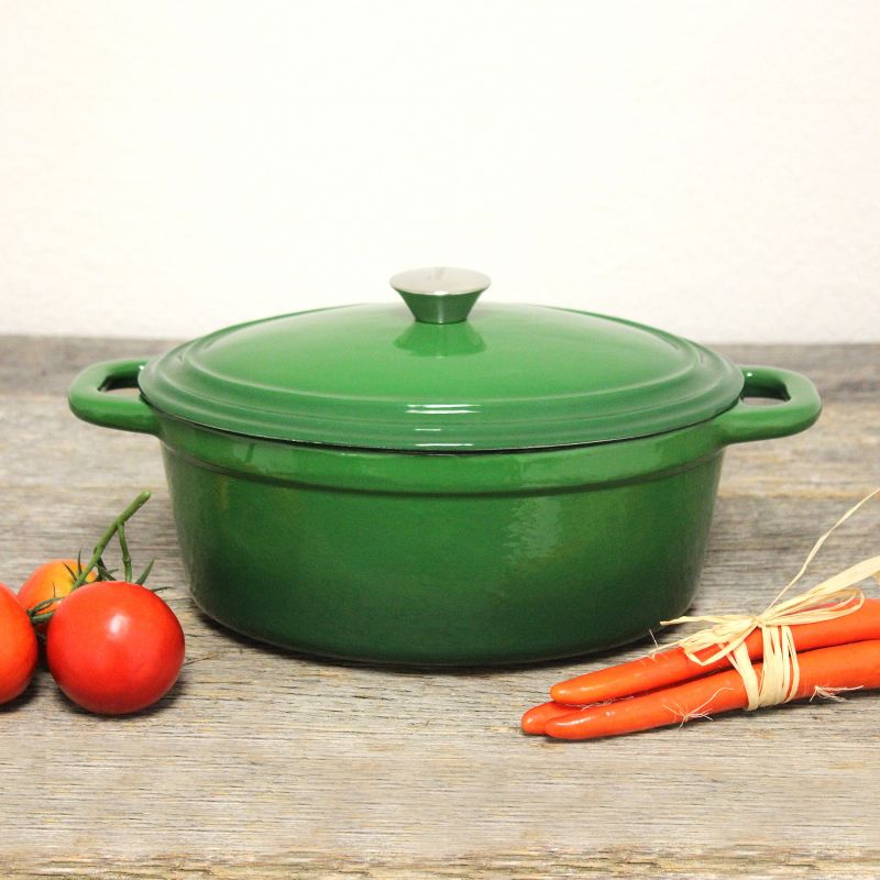 BergHOFF Neo 5Qt. Cast Iron Oval Covered Dutch Oven, 3 of 5