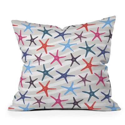 16"x16" Zoe Wodarz Star Fish Square Throw Pillow - Deny Designs