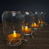 LumaBase Extra-Large Battery-Operated Tea Lights with Remote Control, Orange - Set of 4 - 3 of 4