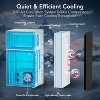 ZAFRO 3.1 Cu.Ft Mini Fridge with Freezer - 2-Door Compact Refrigerator with Adjustable Glass Shelves for Bedroom, Dorm, Office, Apartment, Black - 4 of 4