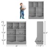 Three-Tier Kids Bookshelf and Bookcase, Toy Storage Cabinet for Storage Books and Toys - 2 of 4