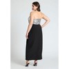 ELOQUII Women's Plus Size Sequin Bodice Fitted Maxi Dress - 4 of 4
