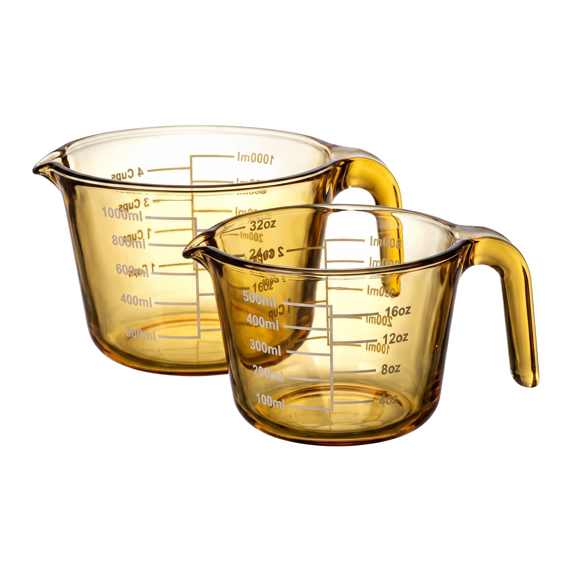 Glass Liquid Measuring Cups 500ml/1000ml