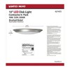Nuvo Lighting 1 - Light Flush Mount in  Brushed Nickel - 3 of 4