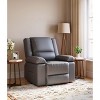21" Wide Power Lift Recliner Chair for Elderly, Faux Leather w/ Heat, Massage & Adjustable Back and Legs, for Seniors or Mobility Impaired - 2 of 4