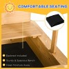 INFURNIC Baby Activity Gyms Wooden Sandbox with Adjustable Canopy and Foldable Bench Seats for Outdoor Play, Multicolor, 41.8"*41.8"*47.8" - 2 of 4