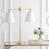 31" Metal Ruth Library Table Lamp (Includes LED Light Bulb) Gold - JONATHAN Y: Elegant Desk Lighting, UL Listed - image 3 of 4