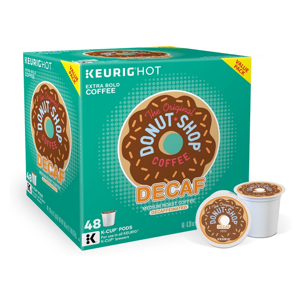 The Original Donut Shop Decaf Medium Roast Coffee - Decaf - Keurig K-Cup Pods - 48ct