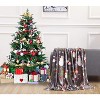 Elegant Comfort Super Soft Christmas Prints Blanket Home D¨¦cor, Warm Cozy Throws for Winter Bedding. - 2 of 4