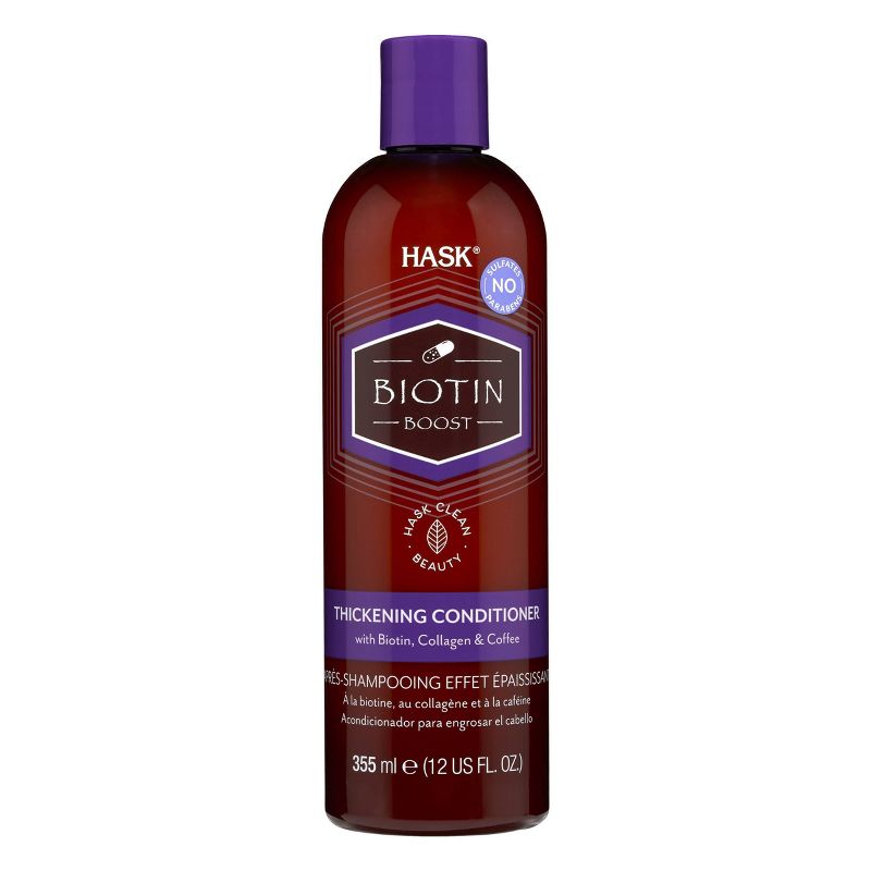 Hask Biotin Boost Thickening Conditioner with Biotin, Collagen and Coffee - 12 fl oz, 1 of 6