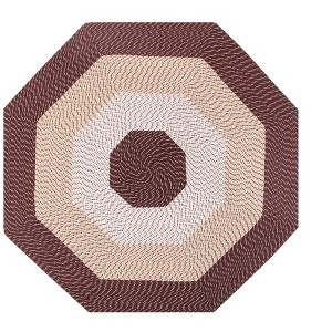 Country Stripe Collection 100% Polypropylene Reversible Indoor Area Utility Rug - Better Trends - 1 of 4