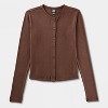 Women's Long Sleeve Roundneck Button-Down Shirt - Wild Fable™ - 4 of 4