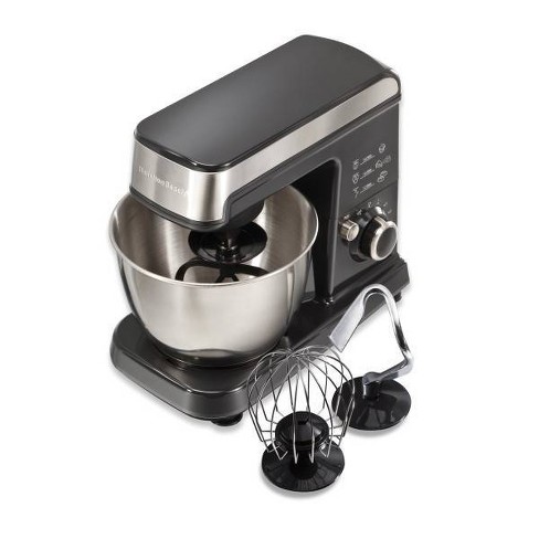 Kitchen in the box Stand Mixer, 4.5QT+5QT Two bowls Electric Food Mixer, 10  Speeds 3-IN-1 Kitchen Mixer for Daily Use with Egg Whisk,Dough Hook,Flat