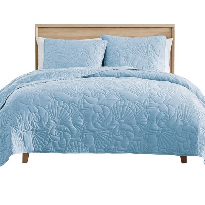 Collections Etc Shell Outline Quilt Set