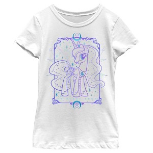 Girl's My Little Pony Princess Luna Tarot Card T-Shirt - 1 of 4