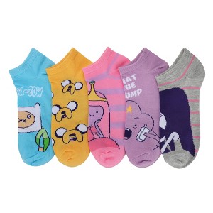 Adventure Time Characters 5-Pair Women's Ankle Socks - 1 of 4