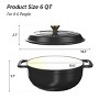 Karl Home 5 qt. Enameled Cast Iron Round Dutch Oven in Red with Lid - 2 of 4