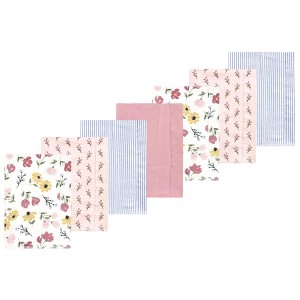 Luvable Friends Hudson Baby Flannel Burp Cloths 7pk Set - 1 of 2