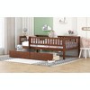 NicBex Twin Size Daybed, Wooden Day Bed with 2 Drawers, Sofa Bed Frame with Fence Guardrails - 2 of 4