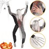 Garvee Halloween Climbing Zombies Wall Decoration, Life Size Climbing Dead Zombie with Knife on Head Decoration - 2 of 4