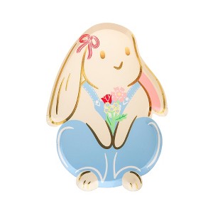 Daydream Society - Sweet Bunny Large Plates - Pack of 8 Paper Plates - 1 of 3